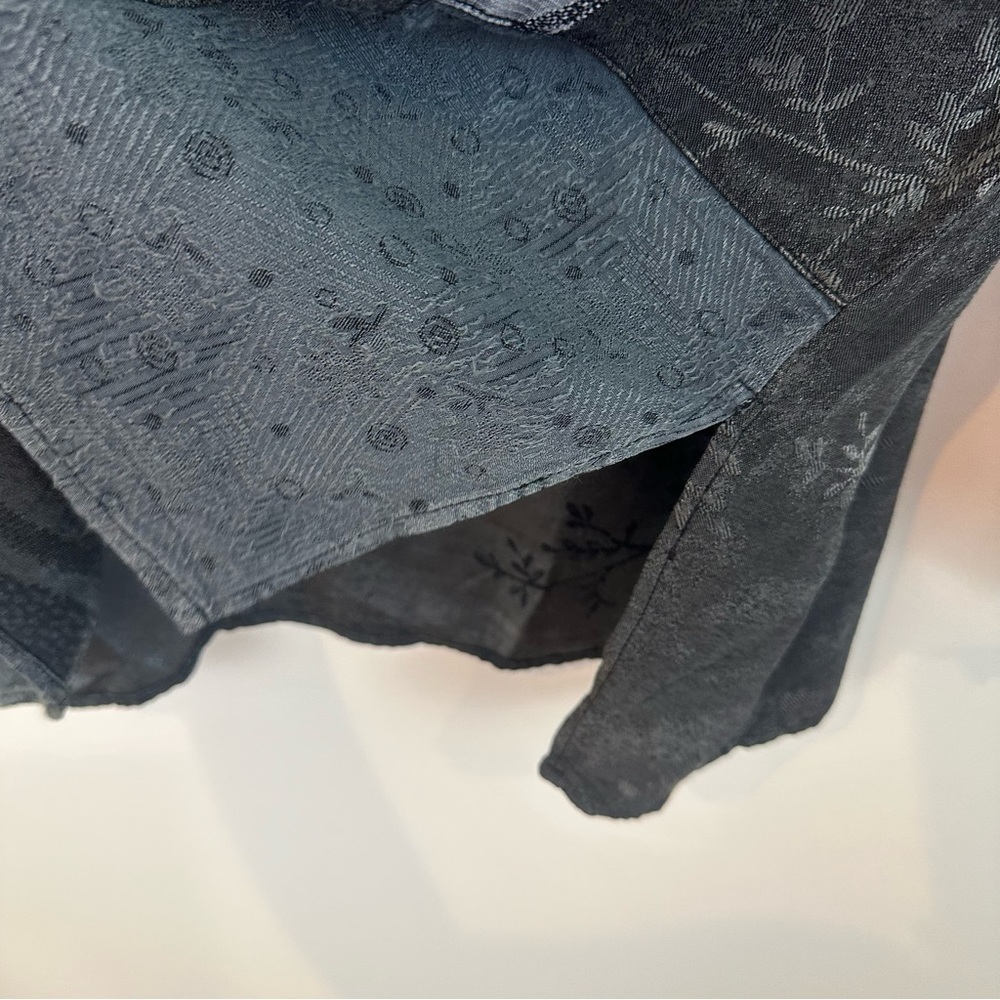 Citron | Gray Multi Pattern Button Down Tunic Blo… - image 5